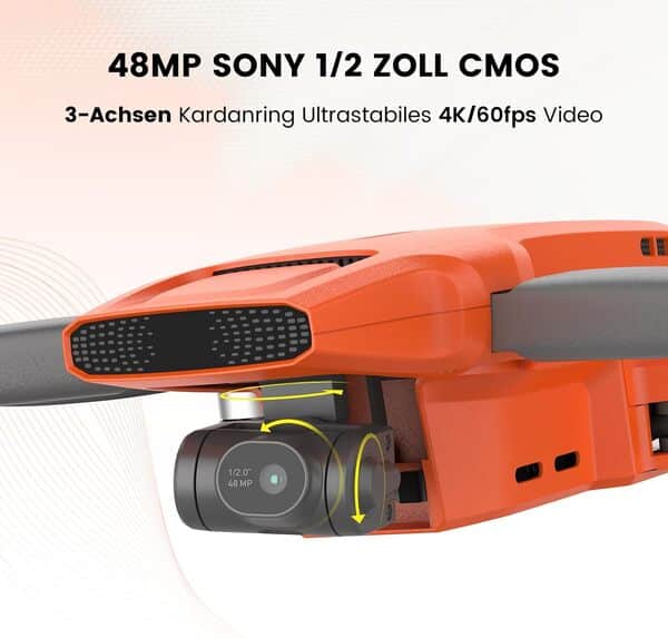 FIMI MINI3 Drone avec camera 4K, cardan à 3 axes, moins de 249 g, vidéo 4K/60 FPS, photo 48 MP, zoom 12x, transmission de 9 km, vidéo nocturne AI, suivi visuel, retour automatique (MINI3-64min)