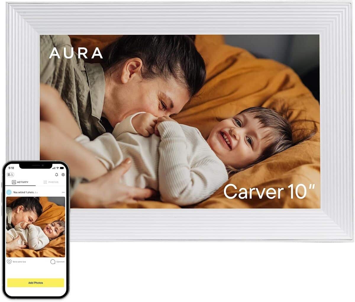 Test : cadre photo numérique Aura Carver 10, 1 pouces WiFi