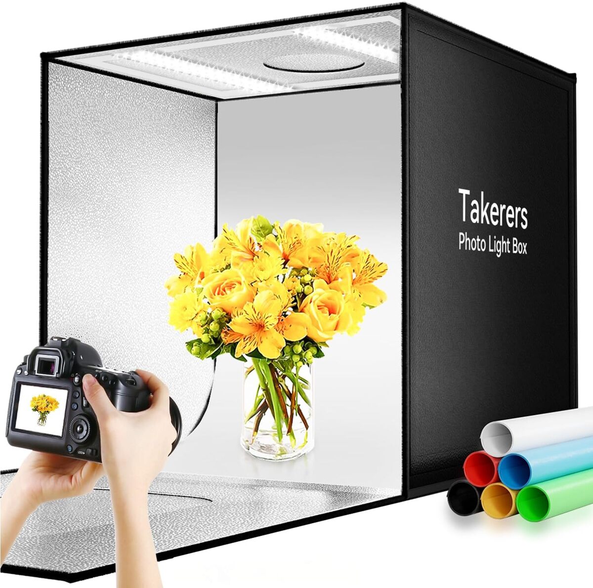 Test de la boîte à lumière Takerers 61 cm avec 240 LED