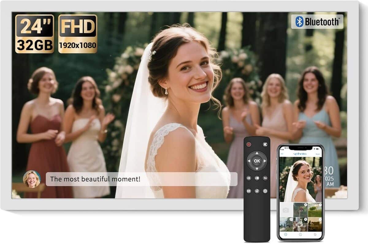Test du cadre numérique BSIMB 61 cm WiFi : partage et qualité FHD