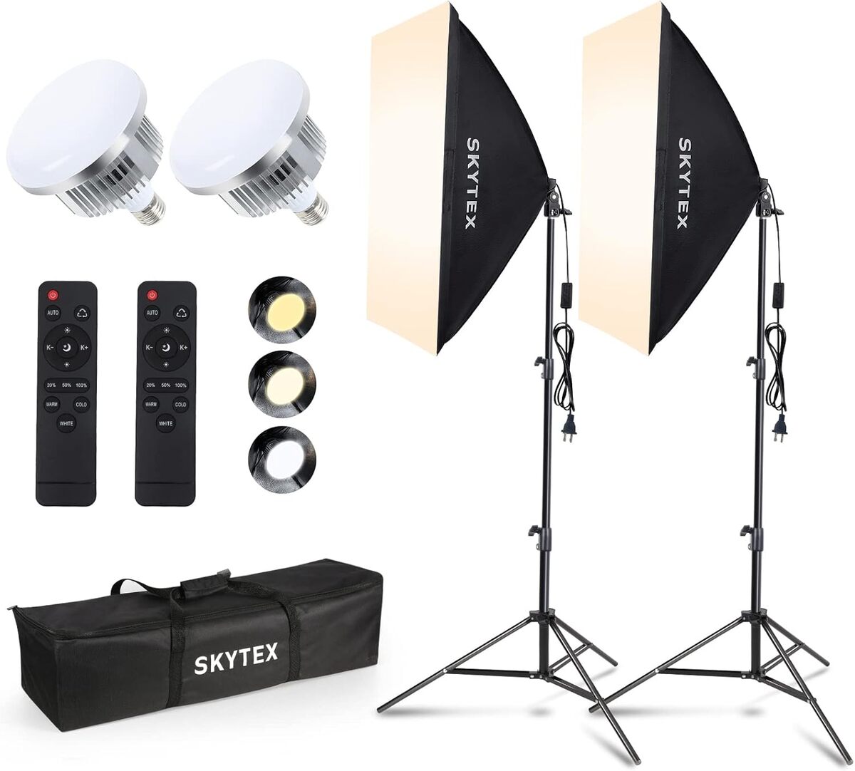 Test du kit d'éclairage SKYTEX : softbox et ampoules LED performantes