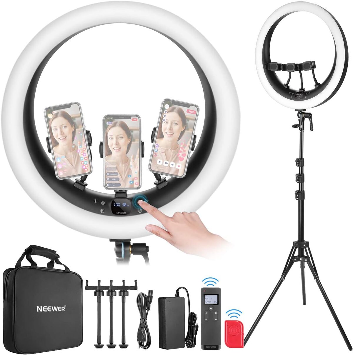 Test du NEEWER RP18H : lumière anneau polyvalente