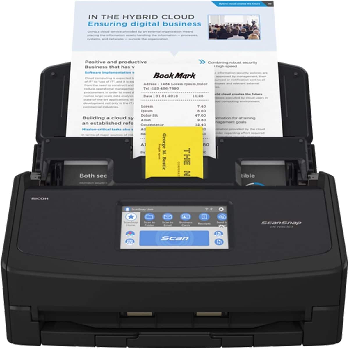 Test du scanner de documents ScanSnap iX1600 noir : performances et connectivité