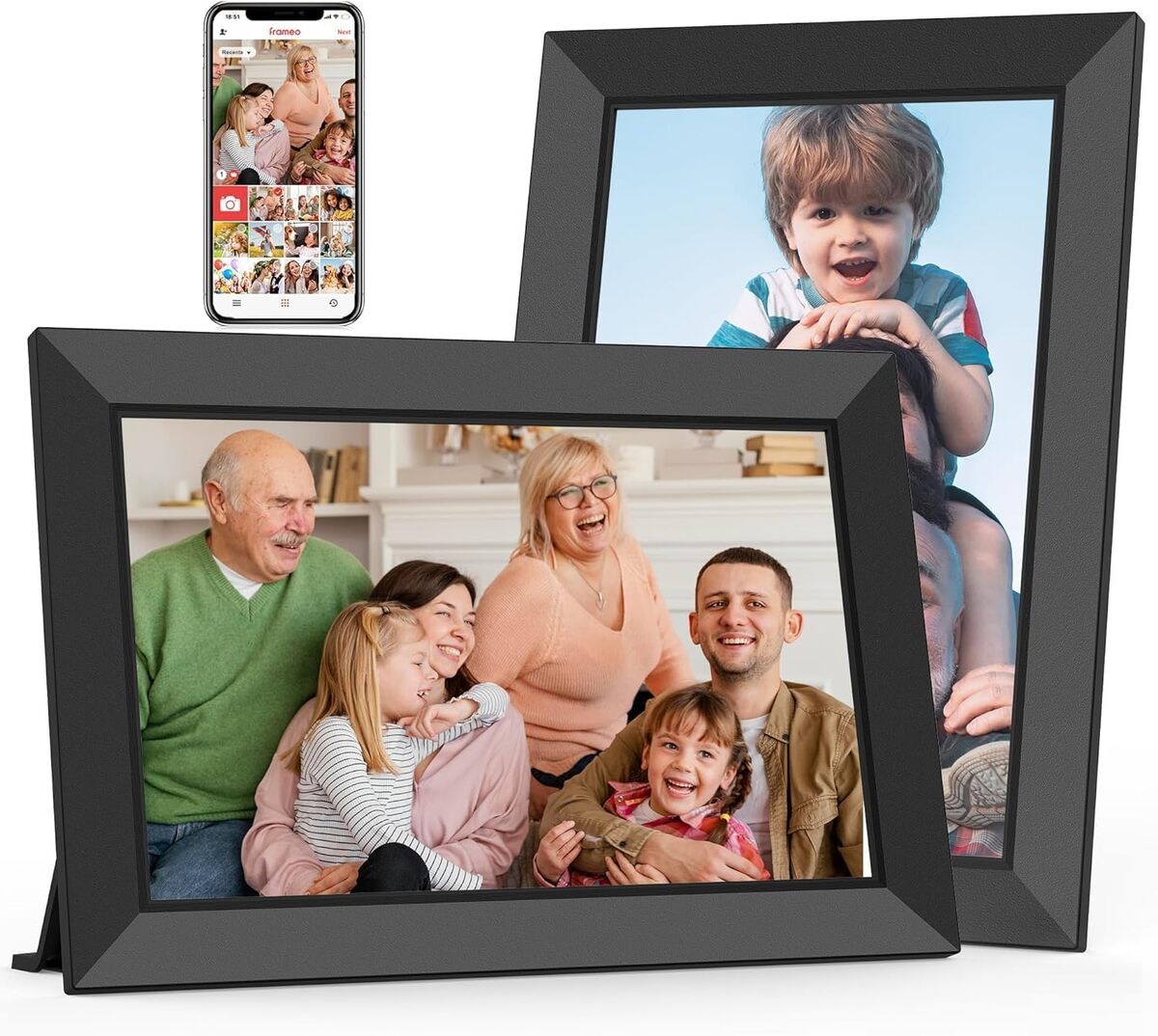 Test Frameo cadre photo numérique 10, 1 pouces avec mémoire 32 Go