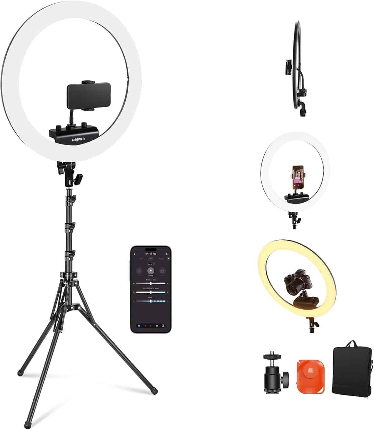 Test : nEEWER RP18B Pro, lumière anneau pour selfies et TikTok