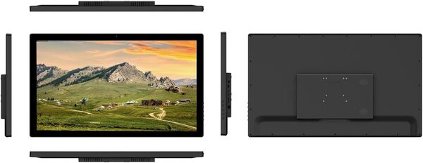 Cadre Photo Numérique 22 Pouces, 24 Pouces, 27 Pouces, 32 Pouces, Écran IPS, Écran HD 1080P, Machine Publicitaire Murale, Facile À Installer(White,27 inch)