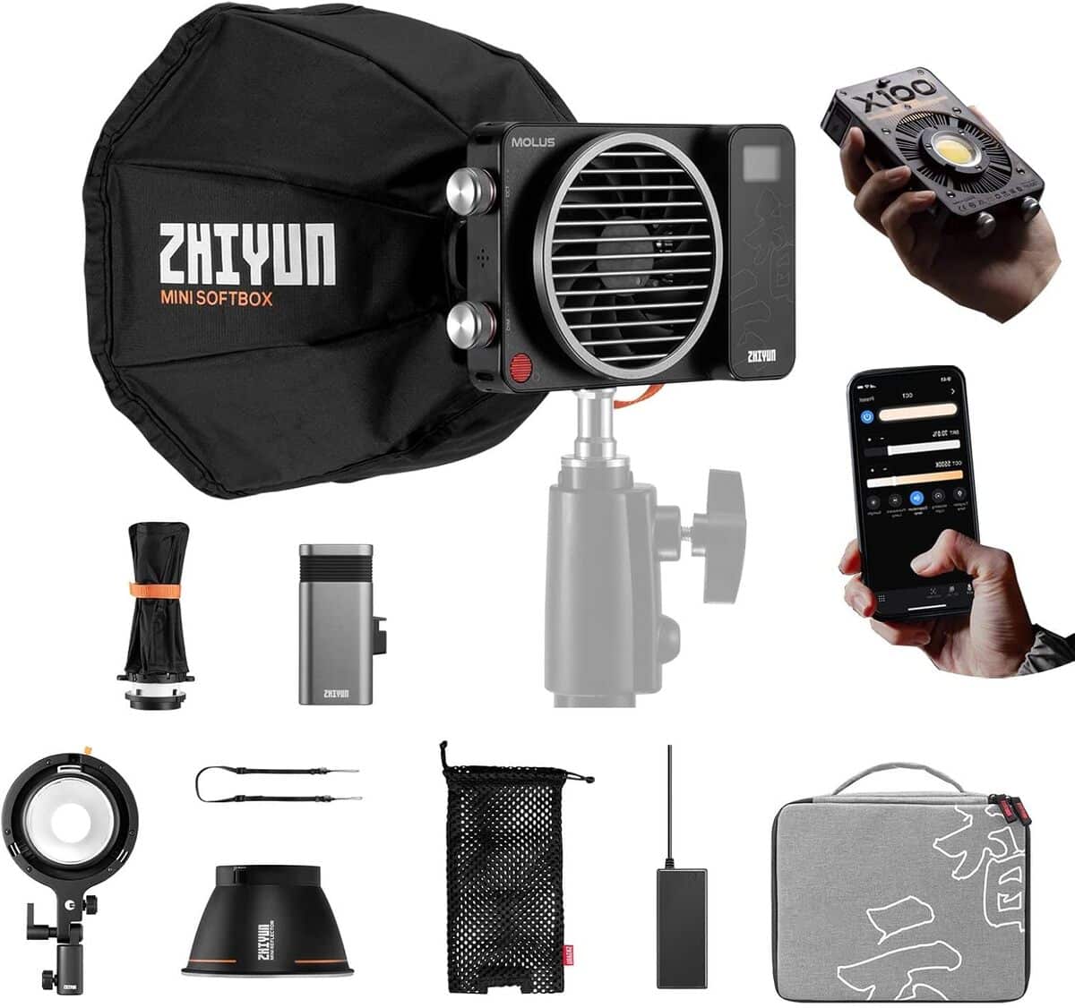 Test : zhiyun Molus X100 Pro, puissance LED immersive