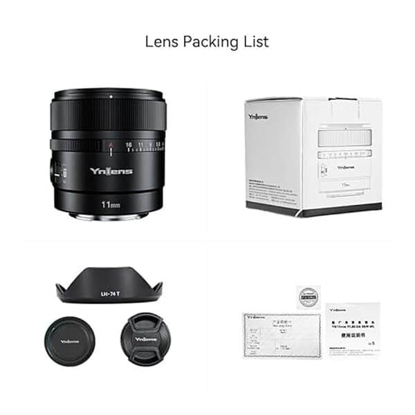 Découvrez l'objectif YONGNUO YN11mm F1.8S pour monture Sony E APS-C : votre allié ultra grand angle pour des photos éblouissantes.