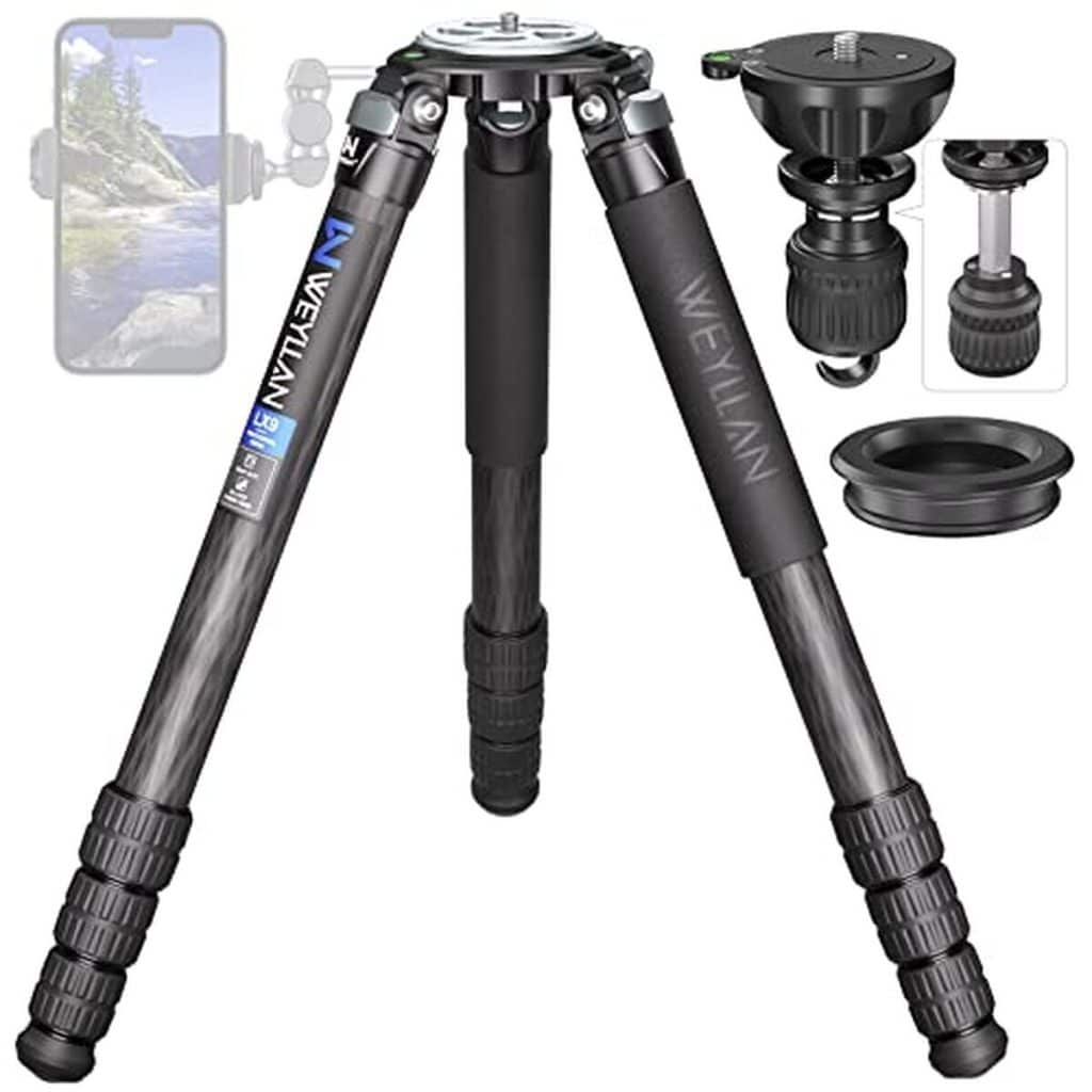 Test du trépied WEYLLAN en fibre de carbone 160 cm