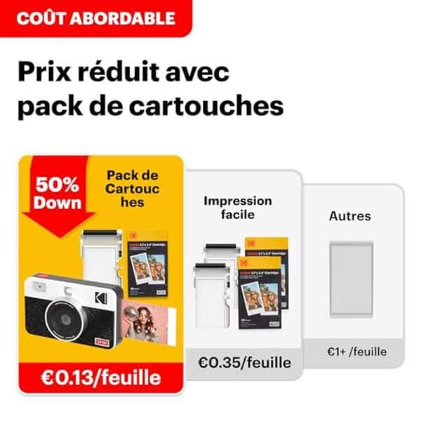 Découvrez l'expérience unique de la photo instantanée avec le kodak Mini Shot 2 Retro, l'imprimante portable idéale pour capturer et partager vos moments spéciaux.