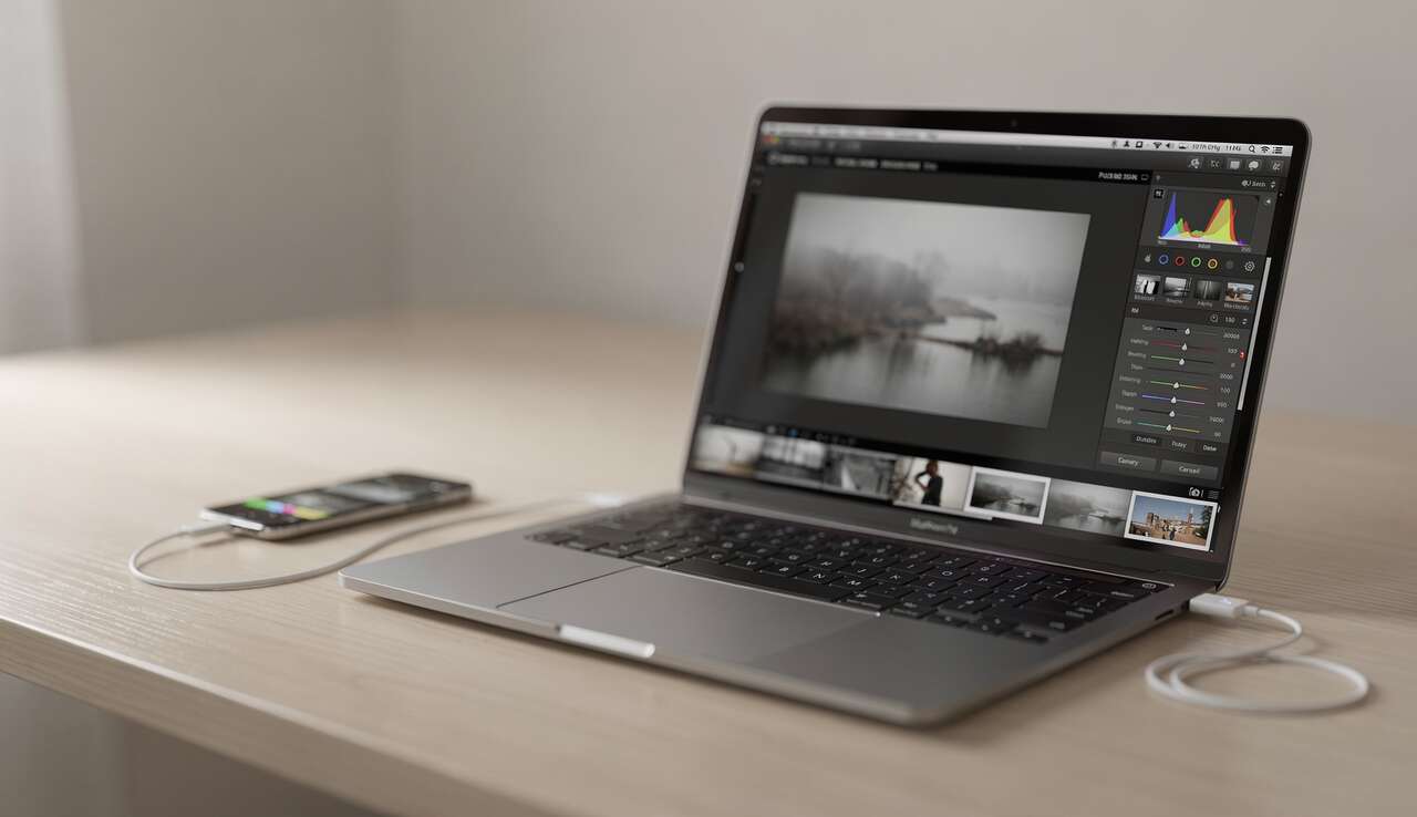 Transf&eacute;rer vos photos sur lightroom : &eacute;tape par &eacute;tape