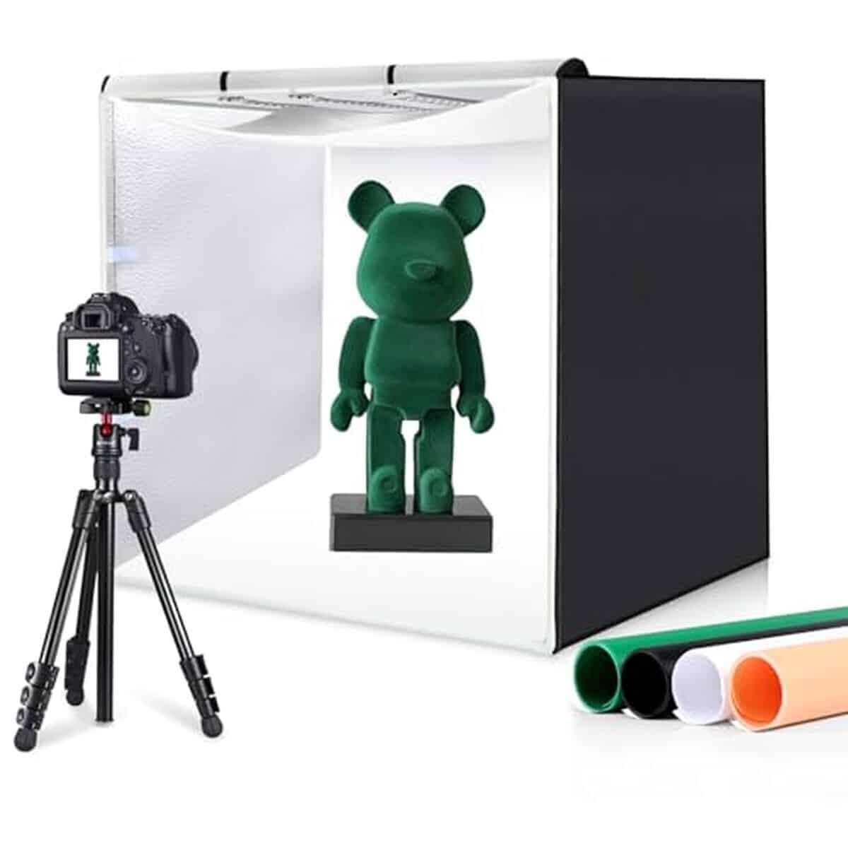 Test de la boîte photo PULUZ 80 cm : intensité variable et LED 90 W