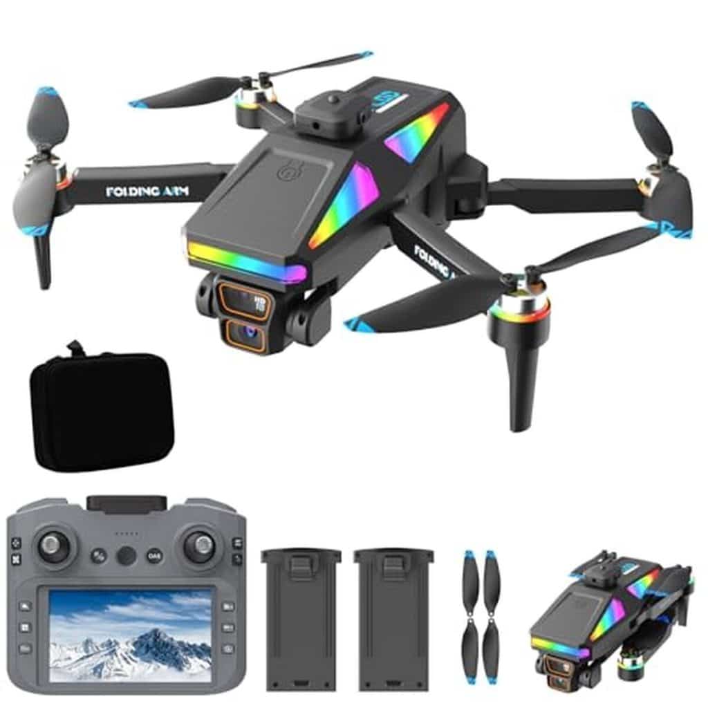 Test du drone avec caméra 4K et écran 4, 5 pouces