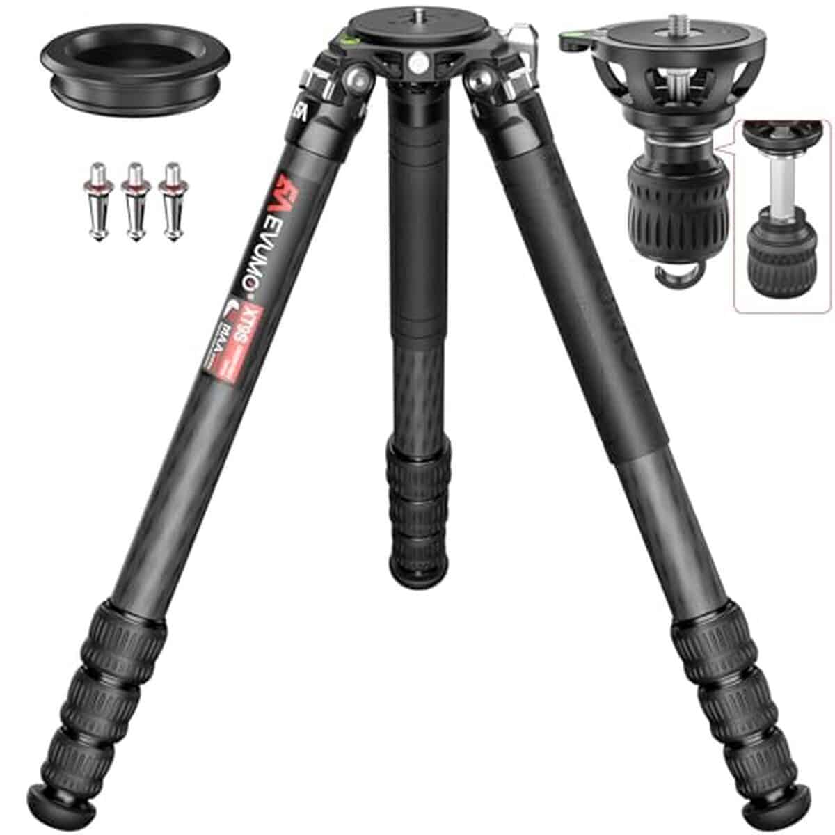 Test : trépied EVUMO carbone 165 cm ultra stable