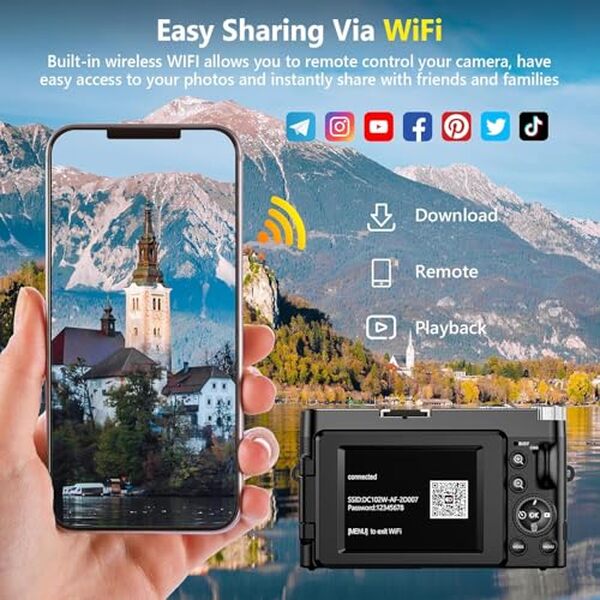 Découvrez notre test détaillé de cet appareil photo numérique 4K wifi idéal pour le vlogging. Écran orientable, qualité vidéo professionnelle et connectivité wifi pour partager vos contenus en direct. 