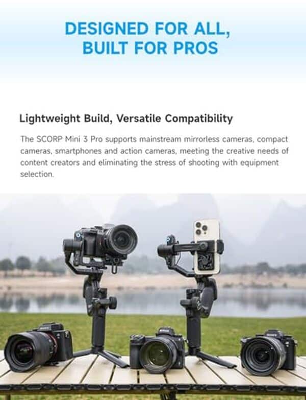 Découvrez notre test détaillé du stabilisateur Feiyutech Scorp Mini-3-Pro 4-en-1 : performances, fonctionnalités et avis pour bien choisir votre gimbal.