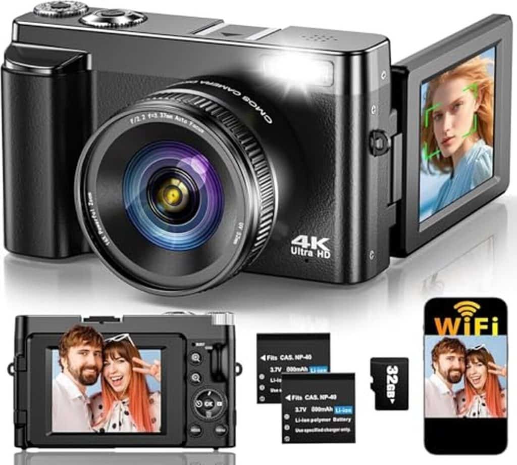 Test : appareil photo numérique 4k wifi vlogging avec écran orientable