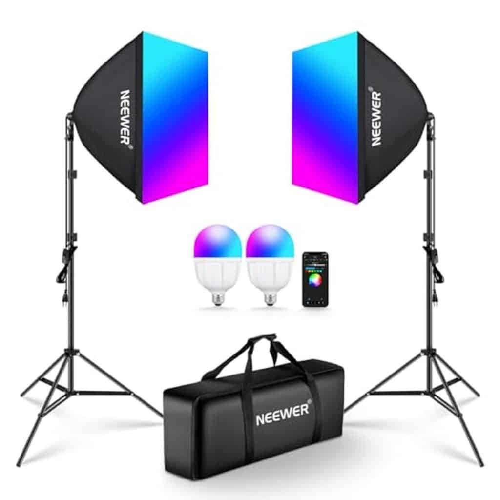 Test : kit d'éclairage neewer NK800 RGB pour studio photo