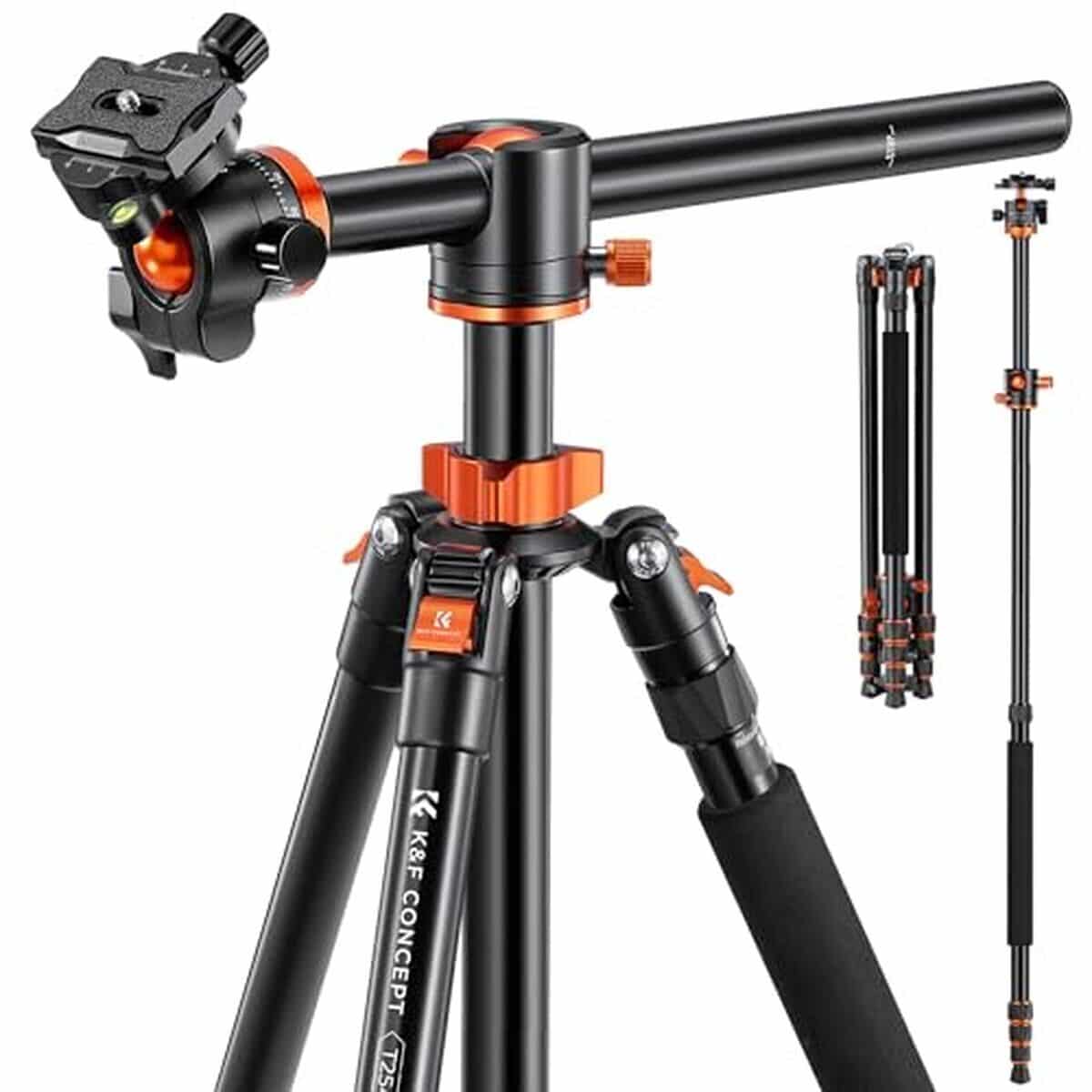 Test : trépied Professionnel K&f Concept 240cm Pour Dslr