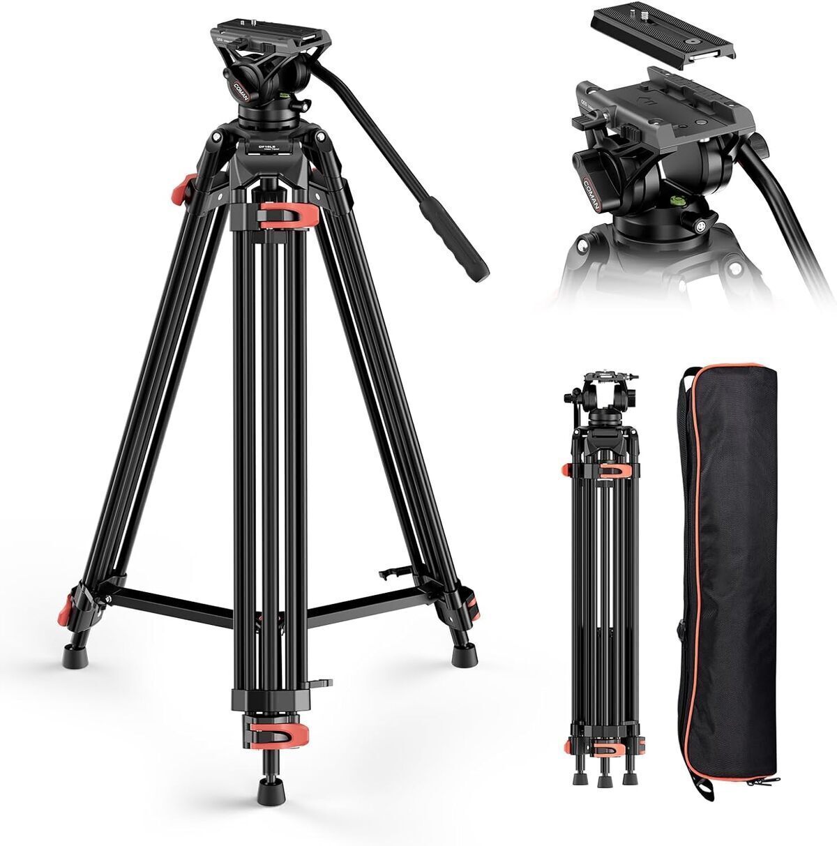 Test : trépied Coman – pivotement 360° et robustesse 8 kg